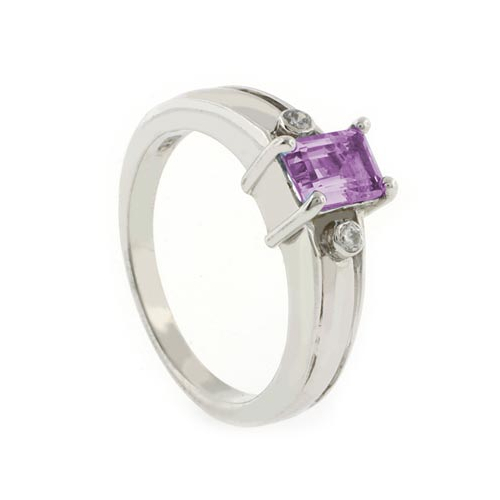 Anillo de Alejandrita Azul/Morado en Plata Fina .925