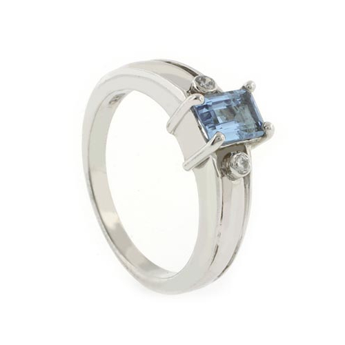 Anillo de Alejandrita Azul/Morado en Plata Fina .925