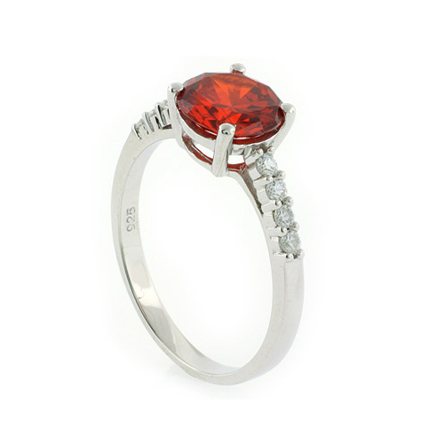 Anillo de Plata .925 con Ópalo de Fuego
