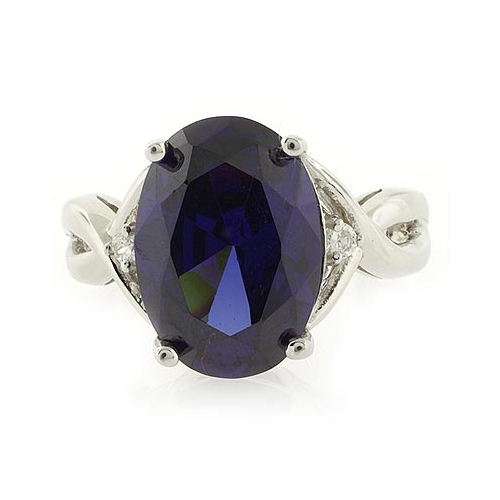 Magnífico Anillo de Plata con Zafiro Azul