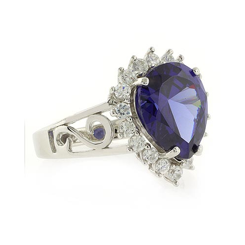 Anillo de Plata .925 y Zafiro