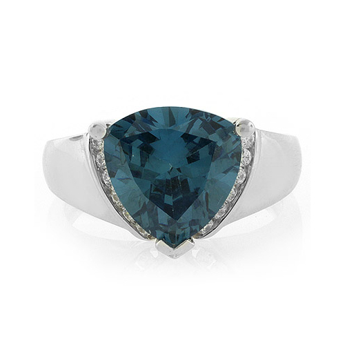 Anillo de Plata de Ley con Alejandrita