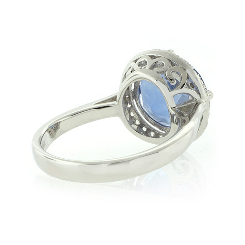 Anillo de Alejandrita Azul a Morado en Plata