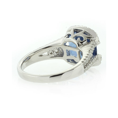 Anillo de Plata de Ley con Alejandrita Azul a Morado