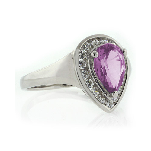 Anillo de Alejandrita Bicolor en Corte de Pera