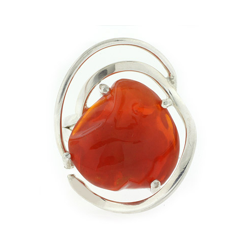 Anillo Genuina de Opalo Mexicano de Fuego