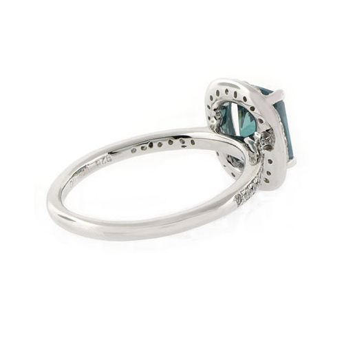 Anillo de Plata y Alejandrita con Incrustaciones