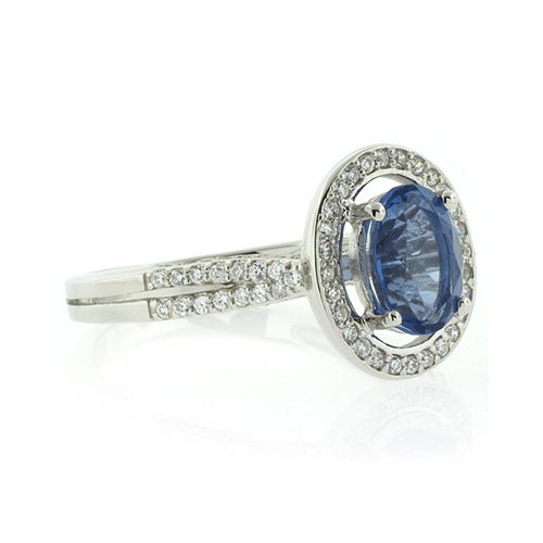 Anillo de Alejandrita Bicolor Azul a Morado