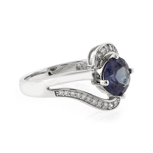 Hermoso Anillo de Plata de Ley con Alejandrita