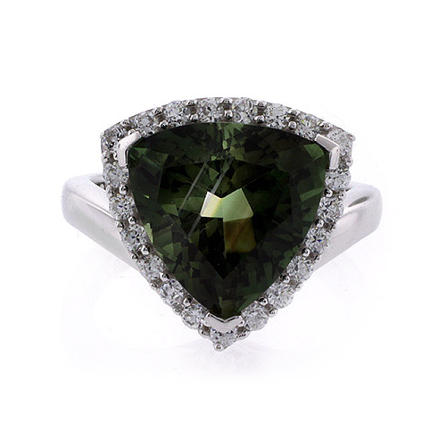Anillo de Turmalina en Plata de Ley