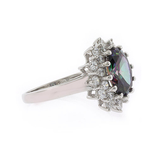 Anillo de Topacio Místico en Plata Fina .925