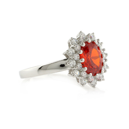 Precioso Anillo de Plata con Ópalo de Fuego