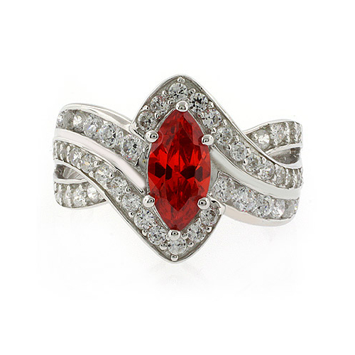 Anillo de Plata .925 con Ópalo Cereza