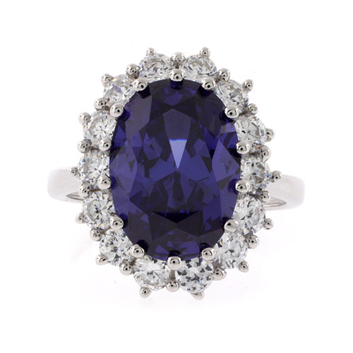Hermoso Anillo de Tanzanita en Plata .925