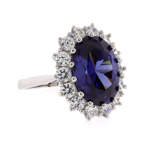Hermoso Anillo de Tanzanita en Plata .925