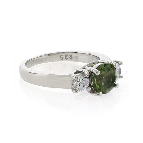 Elegante Anillo de Plata .925 con Turmalina