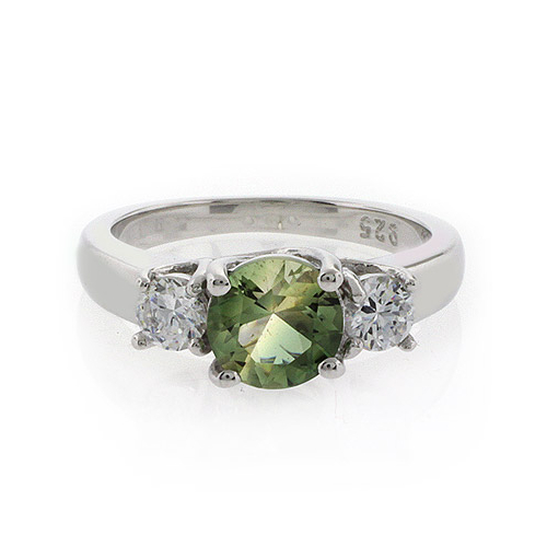 Elegante Anillo de Plata .925 con Turmalina