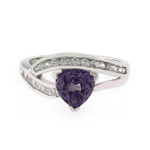 Anillo de Plata de Ley .925 con Alejandrita Bicolor