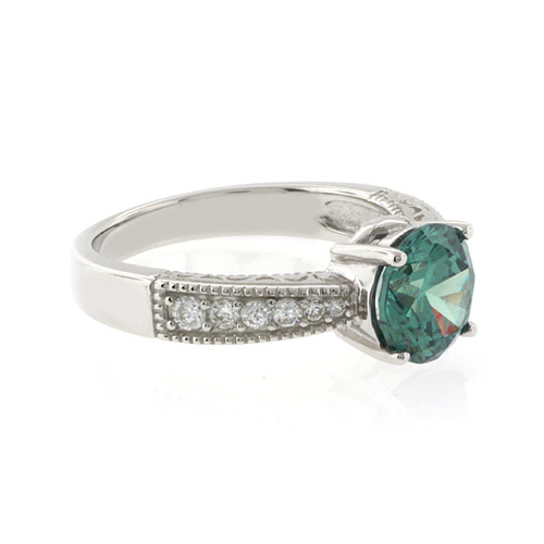 Anillo de Plata Fina de Ley con Alejandrita