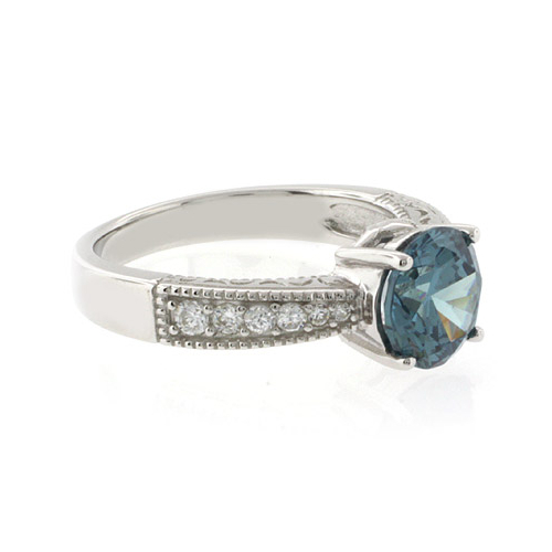 Anillo de Plata Fina de Ley con Alejandrita