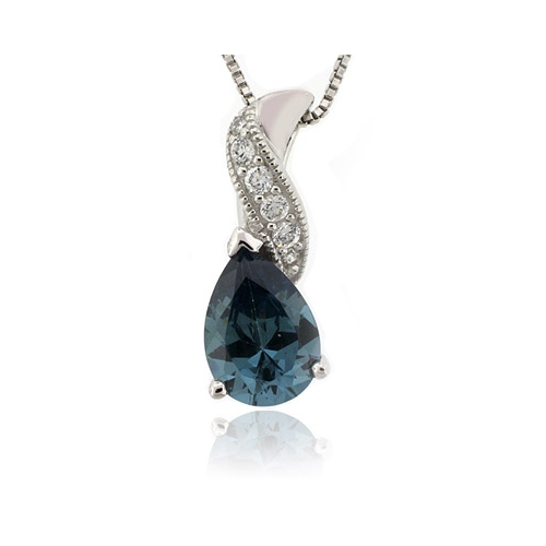 Dije de Alejandrita Bicolor en Plata Fina .925