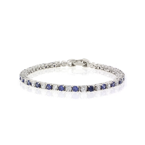 Pulsera de Plata de Ley .925 con Tanzanita