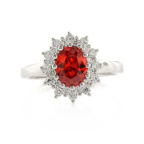 Precioso Anillo de Plata con Ópalo de Fuego