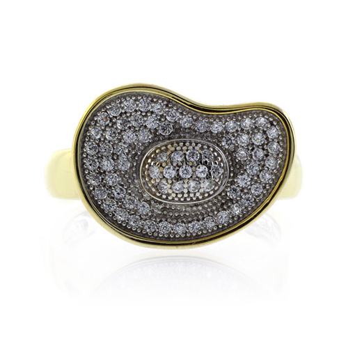 Anillo de Plata con Baño de Oro