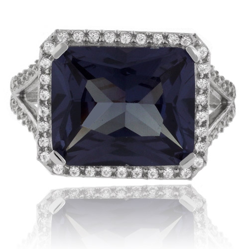 Anillo de Alejandrita en Plata Fina .925 ( Morado/Rosa )