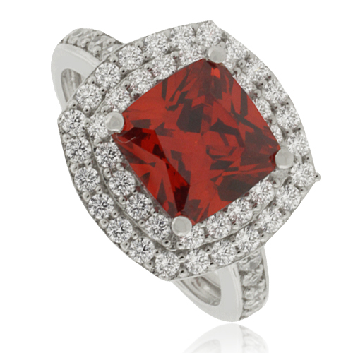 Anillo de Plata .925 con Ópalo Cereza