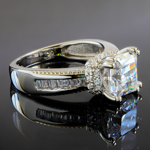 Anillo de Compromiso en Plata .925 con Zirconia
