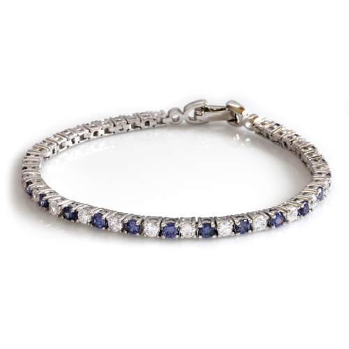 Pulsera de Plata de Ley .925 con Tanzanita