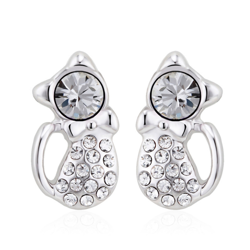 Aretes de Gato con Cristales