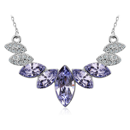 Collar Lavanda de Cristales Swarovski