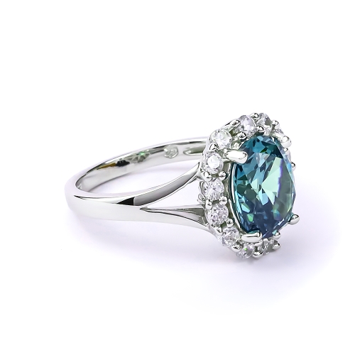 Anillo de Alejandrita Cambia de Color