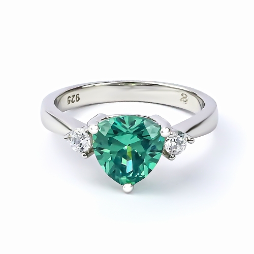 Corte Trillion Anillo de Alejandrita