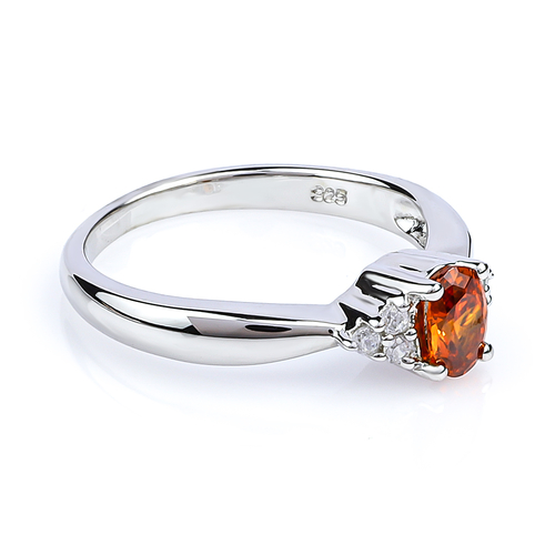 Anillo de Opalo de Fuego Con Plata 925