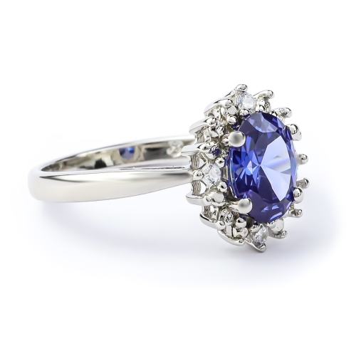 Anillo de Tanzanita en Plata .925