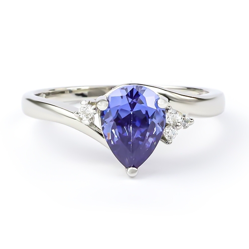 Anillo de Tanzanita en Plata .925