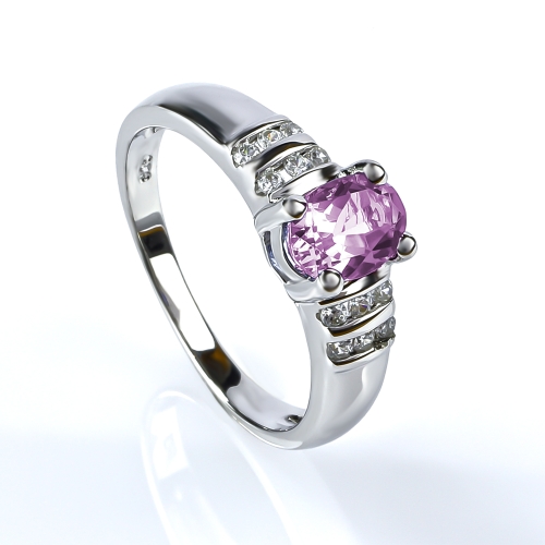 Anillo de Alejandrita Morado Azul