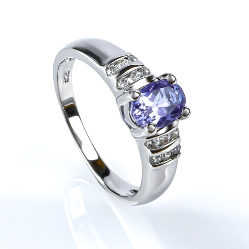 Anillo de Alejandrita Morado Azul