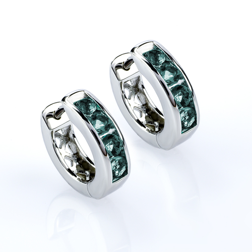Aretes de Alejandrita con Plata
