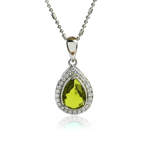Hermoso Dije de Plata .925 con Alejandrita Amarilla