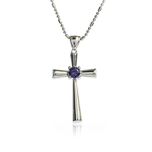 Cruz de Alejandrita Plata 925