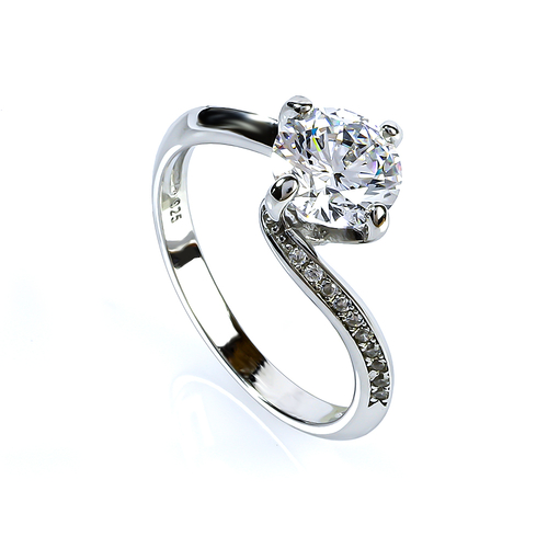 7 mm Anillo de Plata .925 Compromiso