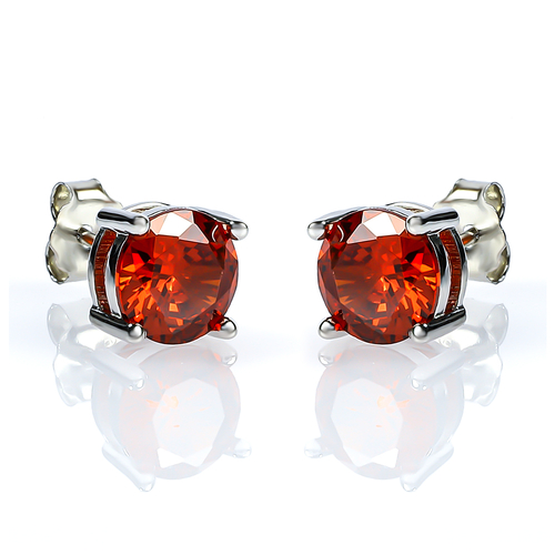 Aretes con Opalo de Fuego en Plata .925