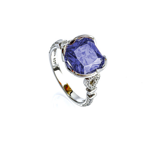 Anillo de Tanzanita Con Plata