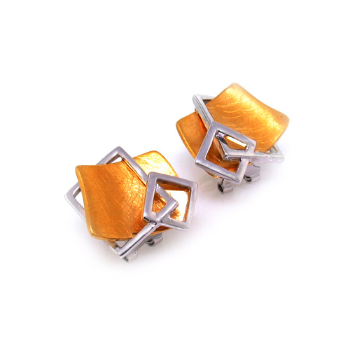 Aretes D'Manis con Plata .925 y Baño de Oro