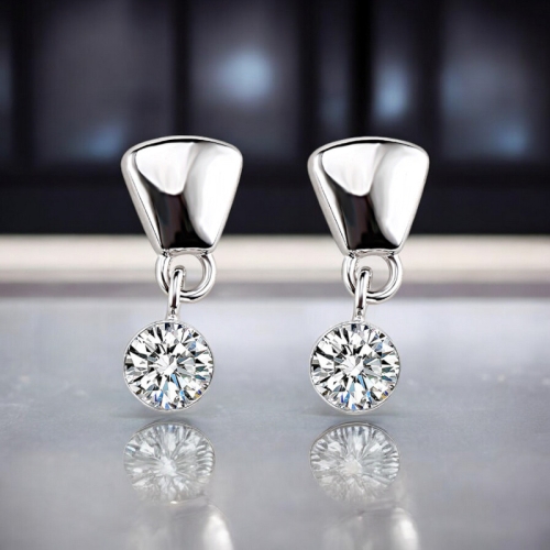 Aretes de Cristal Swarovski Blancas