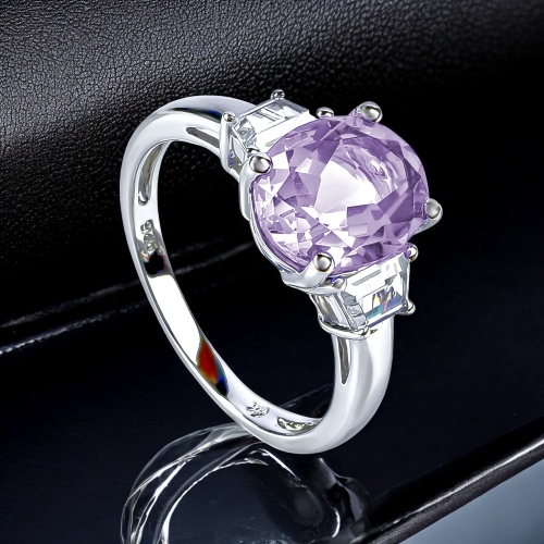 Anillo de Alejandrita en Plata .925 ( Azul/Morado )